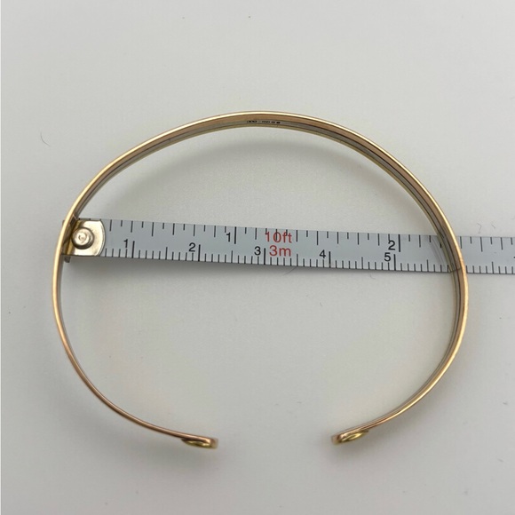 Lovely Tri Gold Bangle Bracelet - Picture 3 of 4
